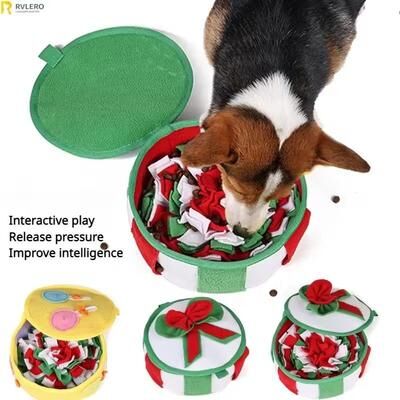 Inspire Curations Snuffle Mat For Dogs Slow Feeder Box, Interactive Dog Enrichment Toy green