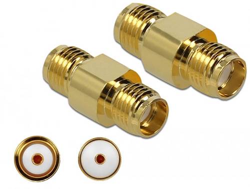 Delock 89974 89974 SMA-Adapter SMA-Buchse - SMA-Buchse 1St.