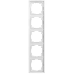 Gira Abdeckrahmen 5-fach F300 Reinweiß glänzend