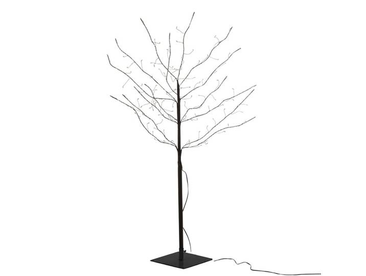 Arbre nu + led métal noir H100,5cm