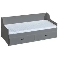 KINDERBETT SAMMY mit Bettkasten 80X200 cm Anthrazit