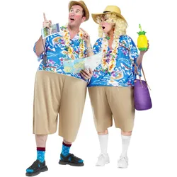 Fun World Division Urlauber - Touristen Faschingskostüm für Karneval (L, M)