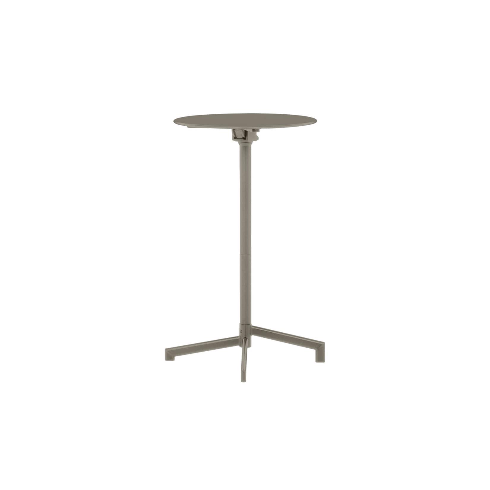 Carmen BIDA Klappbarer Stehtisch Ø 60 cm – Cappuccino