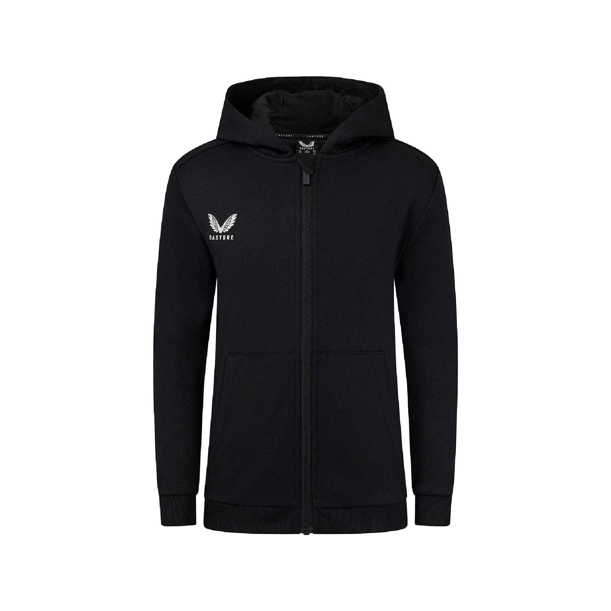 Castore Kinder/Kids Volledige Rits Hoodie (Kaviaar)