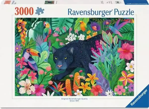 Ravensburger Puzzle Panther im blühenden Dschungel (3000 Teile)