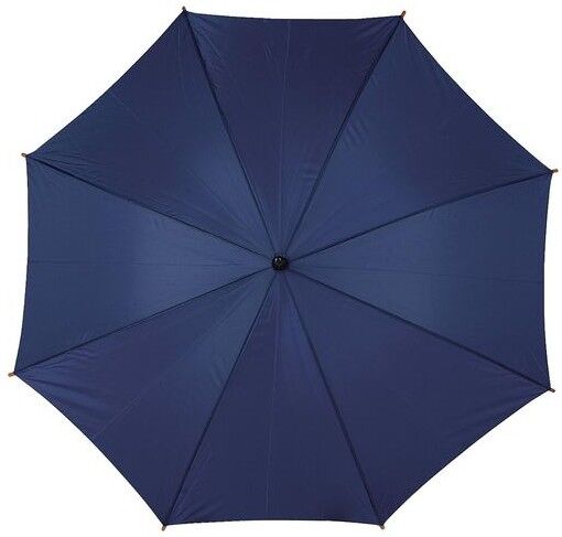 Porte-badge publicitaire parapluie golf polyester métal bleu contreplaqué