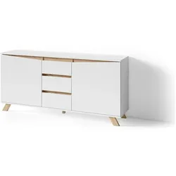 by Living Sideboard  Valentin , weiß , Maße (cm): B: 160 H: 76