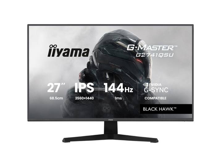iiyama G-MASTER G2741QSU-B1, 68,6 cm (27'), 2560 x 1440 pixels, Noir