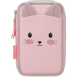 Magni, Etui, DEPESCHE Princess Mimi Federtasche Katze 2 Fächer rosa