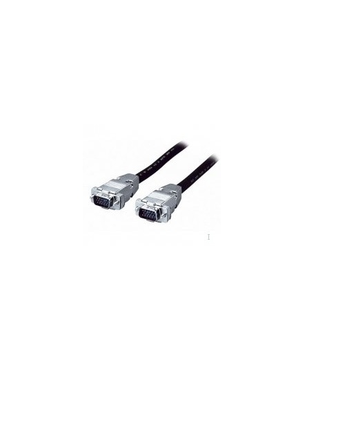 equip VGA/VGA 3.0m 3m VGA D-Sub Schwarz Silber VGA-Kabel 3+7 HDB15 Extension Cable M/F (118851)