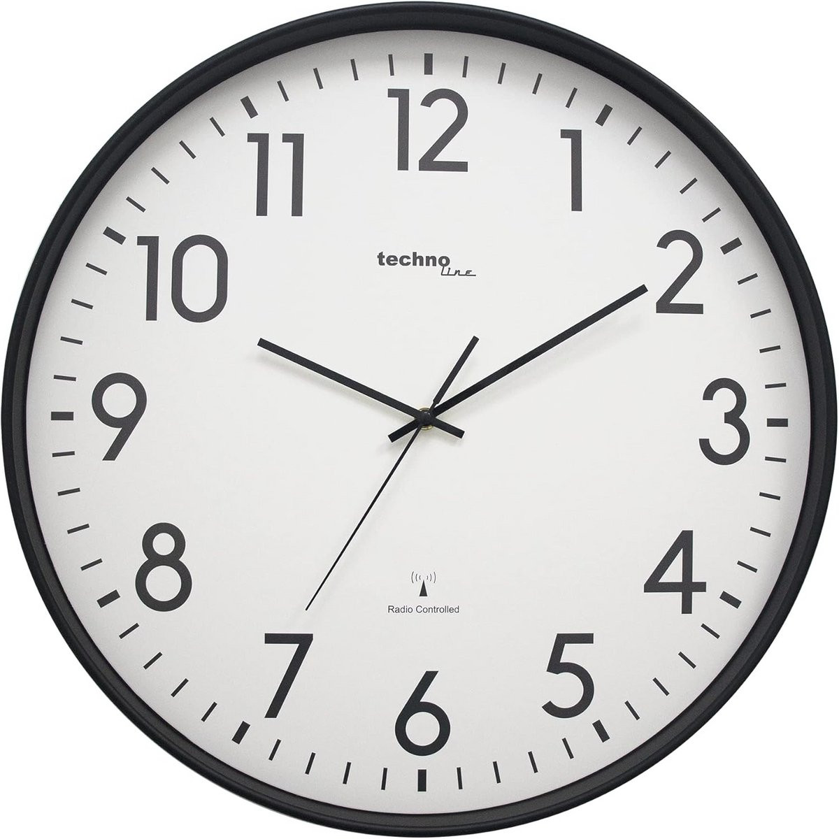 Grote Draadloze Wandklok Station Clock met Automatische Tijdinstelling - 50 cm