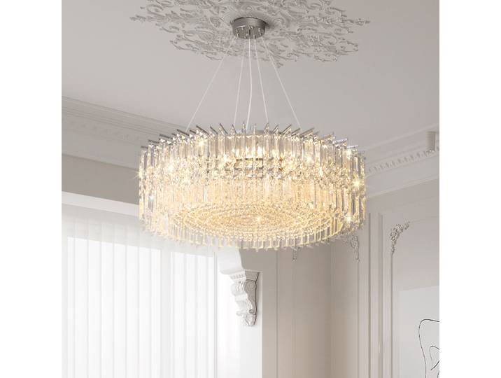 Lustres de plafond en cristal de luxe pour la décoration de la maison, lumières LED modernes, nouvelle tendance, décoration de salon, lumières chromées