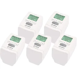 Olympia HT 430‐22 Heizkörperthermostat – Energiespar-Thermostat programmierbar (5er Set)