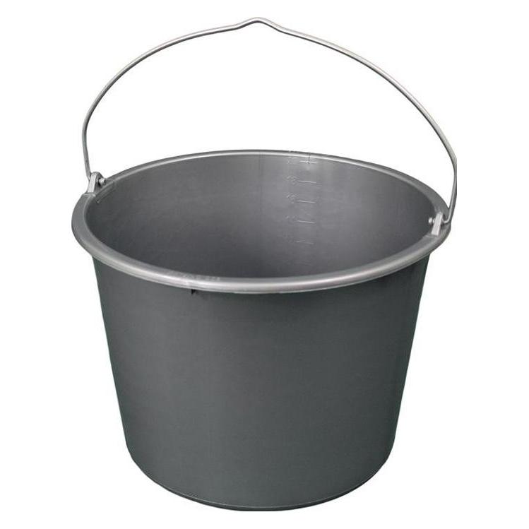 HP Autozubehör Baueimer Gripline-D 20 l Knopfbügel grau (20 l) (EMM00200-1101)