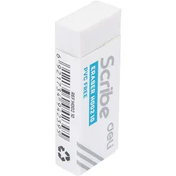DELI Radiergummi Scribe 5.4 x 2 x 1 cm weiß