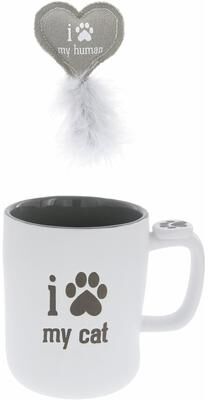 Pavilion My Cat/My Human Mug and Pet Toy Set - 18 oz