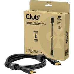 club3D CAC-1094 DisplayPort Verlängerungskabel [1x DisplayPort Stecker - 1x DisplayPort Stecker] Mehrfarbig 2 m