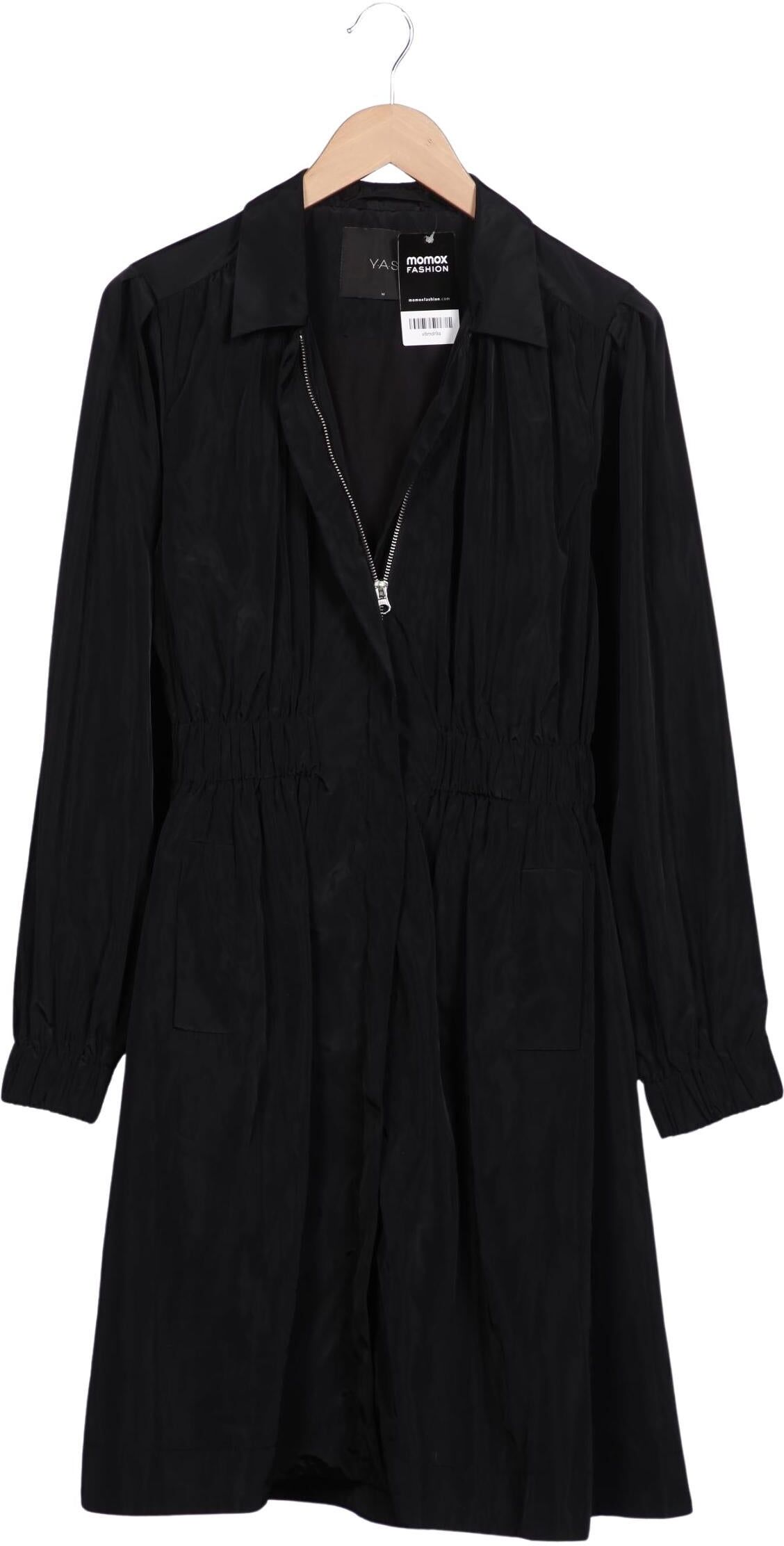 YAS Damen Mantel, Schwarz, Gr. M, Synthetik - Second Hand