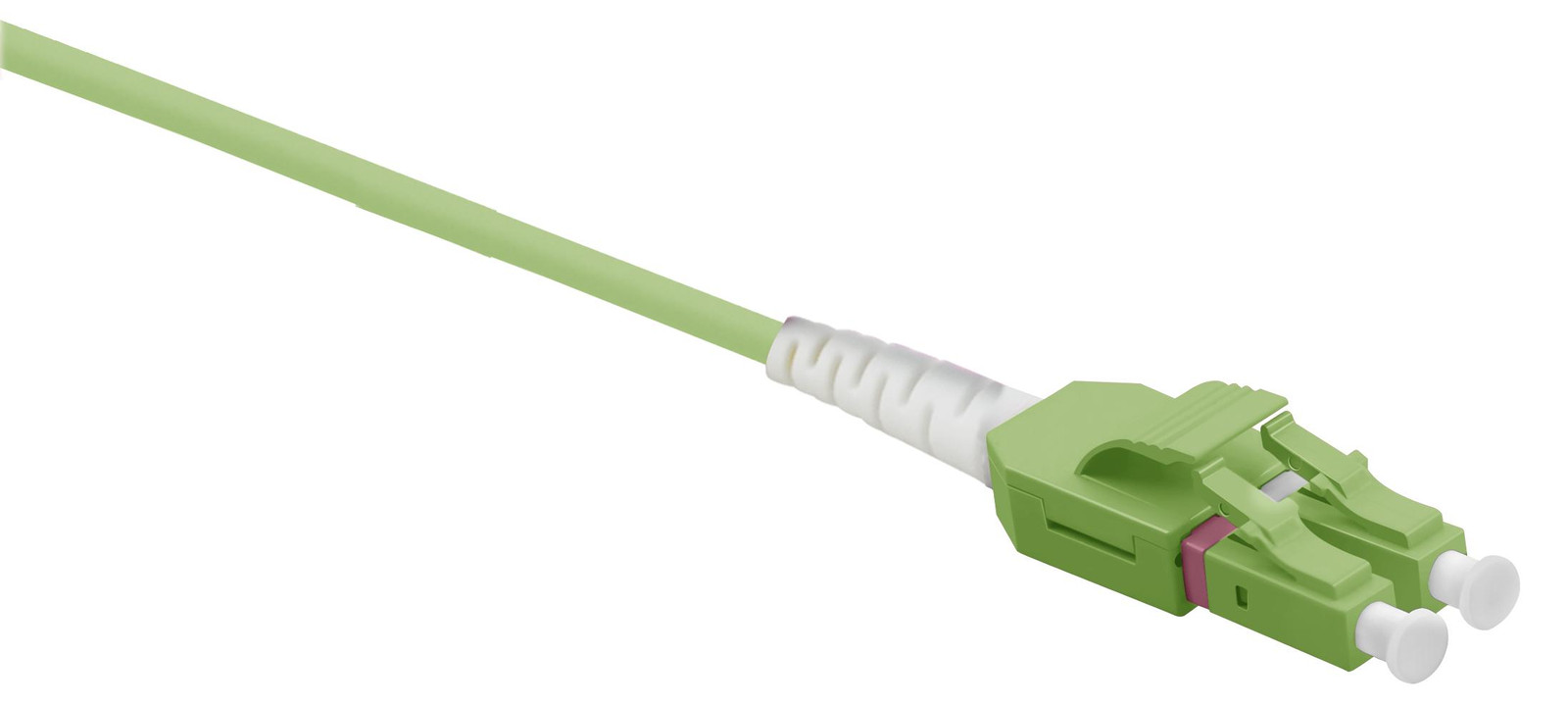 Helos vezeloptische patchkabel uniboot LC/LC duplex 50/125µm OM5 0,50 meter