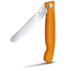VICTORINOX Frühstücksmesser Swiss Classic silber, orange