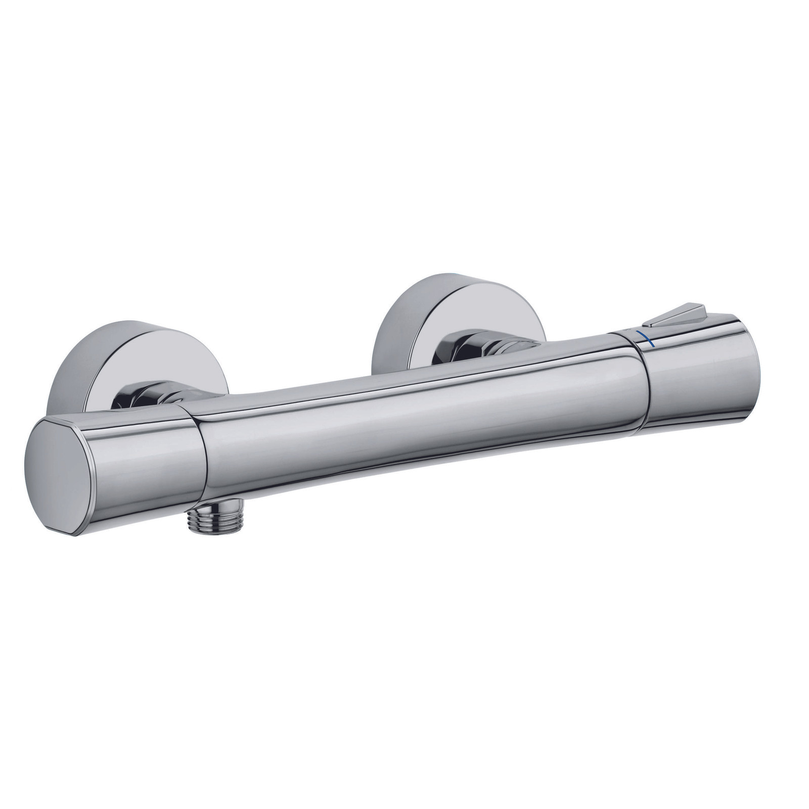 Kludi Zenta thermostaatdouchearmatuur met safety stop voor wandmontage, DN 15