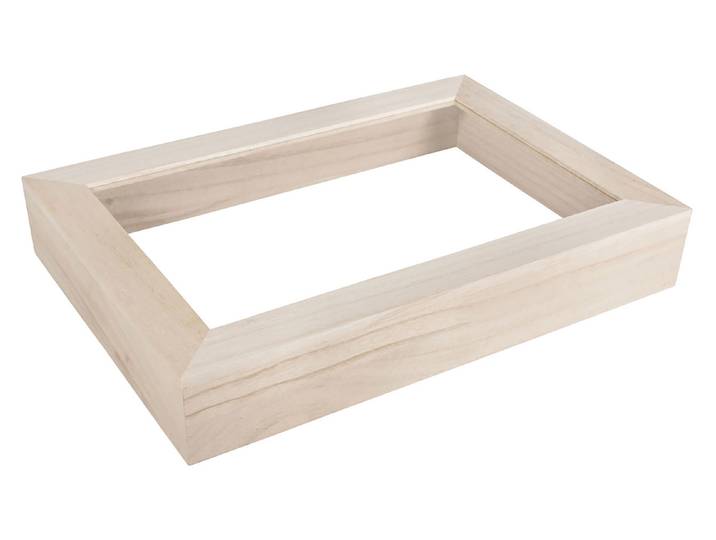 Rayher Holz-Rahmen mit Acrylglas und FSC-Mix Credit 30 × 21 × 5 cm