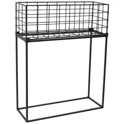 LOFT42 Atlanta Pflanzentisch - Schwarz - Metall