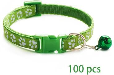 Uplift Picks Adjustable Bell Pet Collar Set For Cats And Small Dogs 100 Piece Wholesale Pack 02 19 23 Cm 100 Pcs