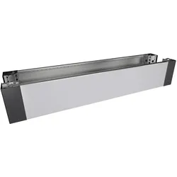 Rittal Sockel-Eckstück mit Sockel-Blenden, vorne und hinten Edelstahl, Serverschrank Zubehör, Grau