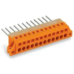 Wago 731-162 Durchführungsklemme,Leiter-/Wickelstiftanschluss,Blechdicke 1,5 mm,orange 731162  - 50 Stück