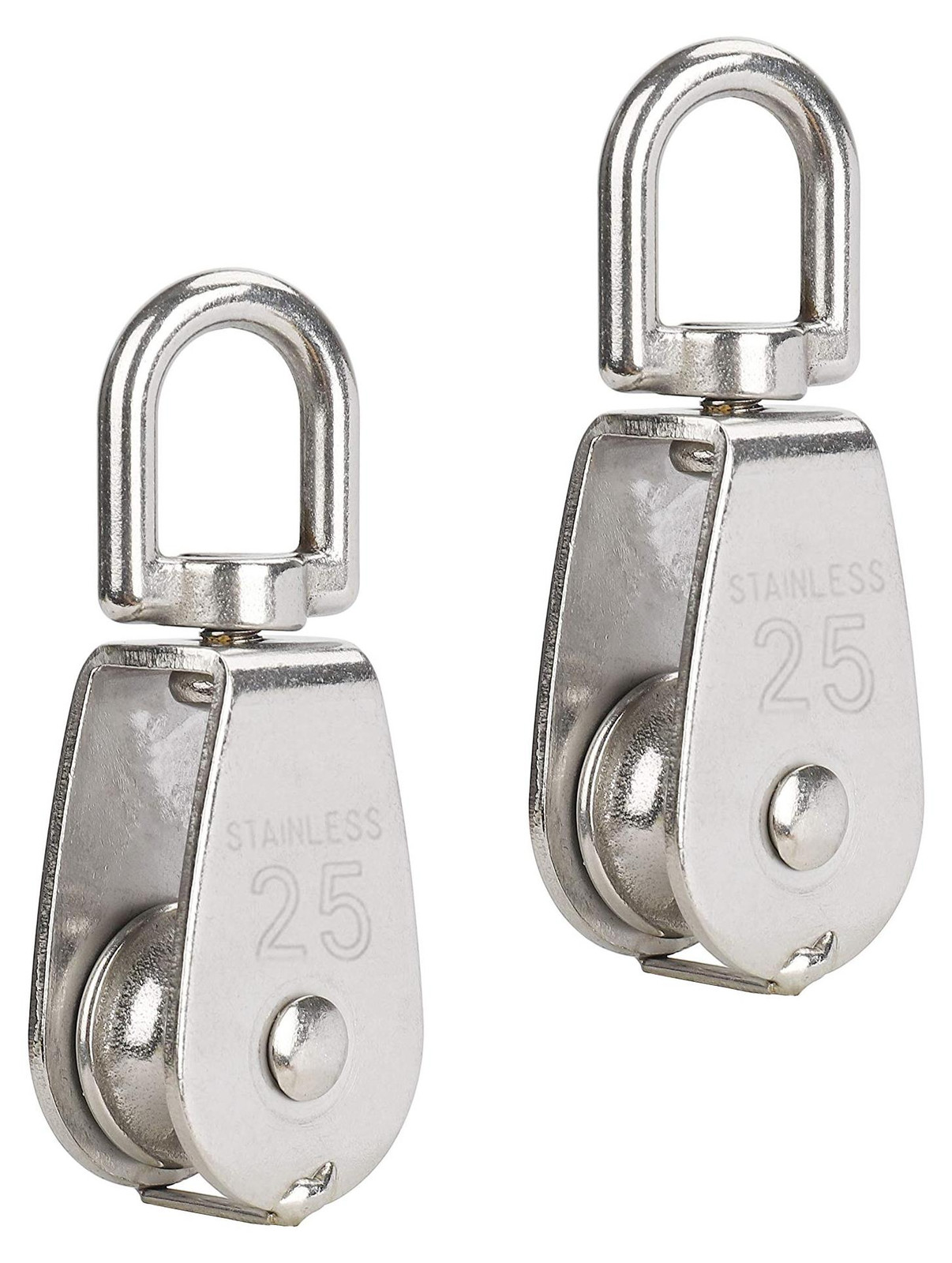 Dripio Set van 2 RVS 304 Touwrollen, Maat M25, Zilverkleurig
