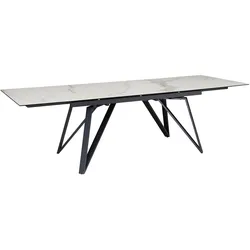 FineBuy, Esstisch, Esstisch Esszimmertisch 180 - 260 cm Ausziehbar Keramik Keramiktisch (95 x 180 x 76 cm)