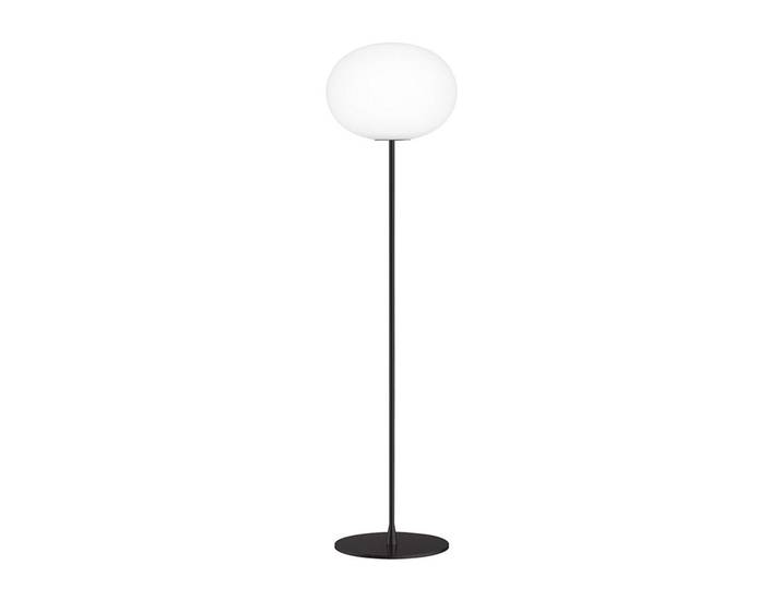 FLOS lampadaire GLO-BALL (H 185 cm, base noir opaque - verre et métal)