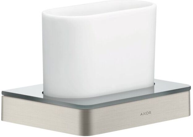 Hansgrohe Axor Zahnglas 42834800 Glas, Wandmontage, Edelstahl-Optik