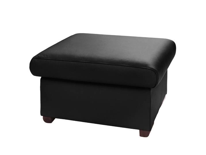 Polsterhocker Lamexa 70 x 44 x 60cm Schwarz/Schwarz