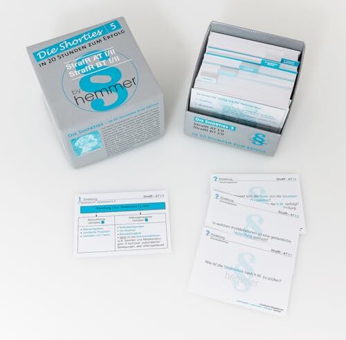 35500 - Shorties Box 5 - Strafrecht AT / BT: Shorties - in 20 Stunden zum Erfolg (Karteikarten - Strafrecht) - Preis vom 15.10.2026 23:06:25 h