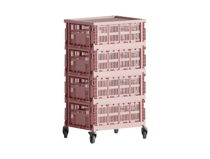 HAY- Colour Crate Rollcontainer, blush, recycled