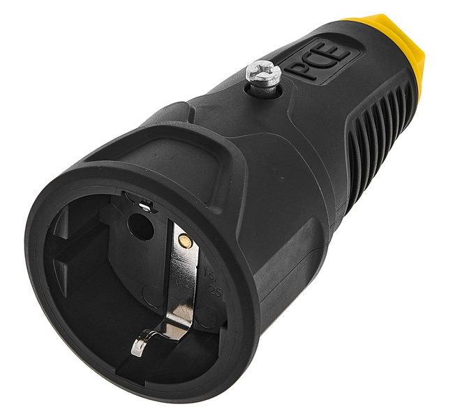 PCE 2520-se Taurus2 Socket Black with yellow marking ring