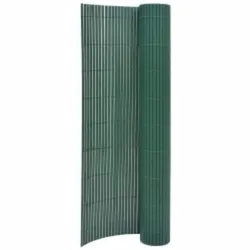 vidaXL Gartenzaun Doppelseitig 110x500 cm Grün