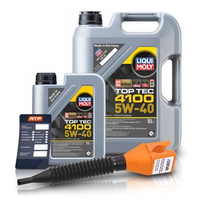 Liqui Moly 6 L Top Tec 4100 5W-40 + Ölwechsel-Anhänger [Hersteller-Nr. 10804129]