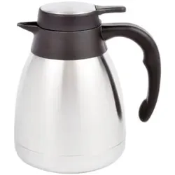 EVA Isolierkanne rostfrei 1 Liter schwarz/edelstahl