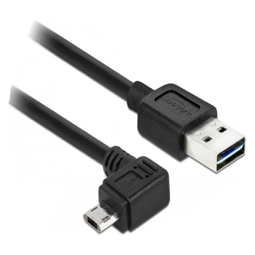 Delock Kabel EASY USB -A 1 m EASY Micro-B links/rechts (1 m, USB 2.0) (83846)