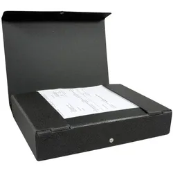 ELBA Heftbox 6,5 cm - schwarz marmoriert