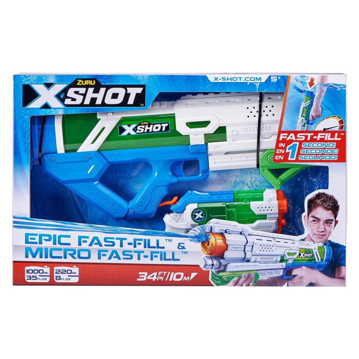 Xshot X-SHOT set of water guns Epic Fast-Fill ir Micro Fast-Fill, 56222 (33064273)