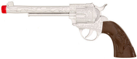 Spielzeugpistole "Cowboy", braun/grau