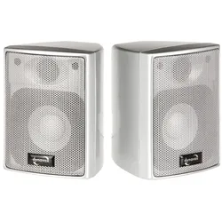 Dynavox AS301 High Class Satelliten silber Paar, PA Lautsprecher, Silber