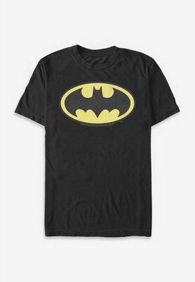 Men's Big & Tall Classic Batman Tee by DC Comics in Black (Size 3XT)