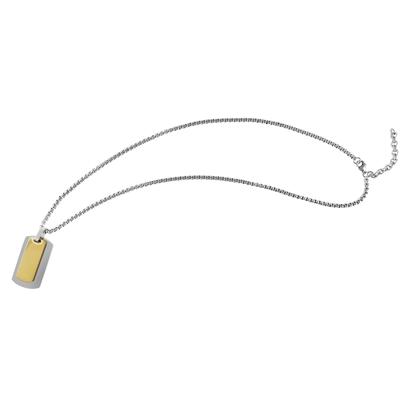Gliederkette ADELIA´S "Halskette – Venezianerkette aus Edelstahl 60 cm", gold (silber), Halsketten, Herren, 60cm, Edelstahl, Gliederkette, Zum Verschenken – passend für viele Anlässe