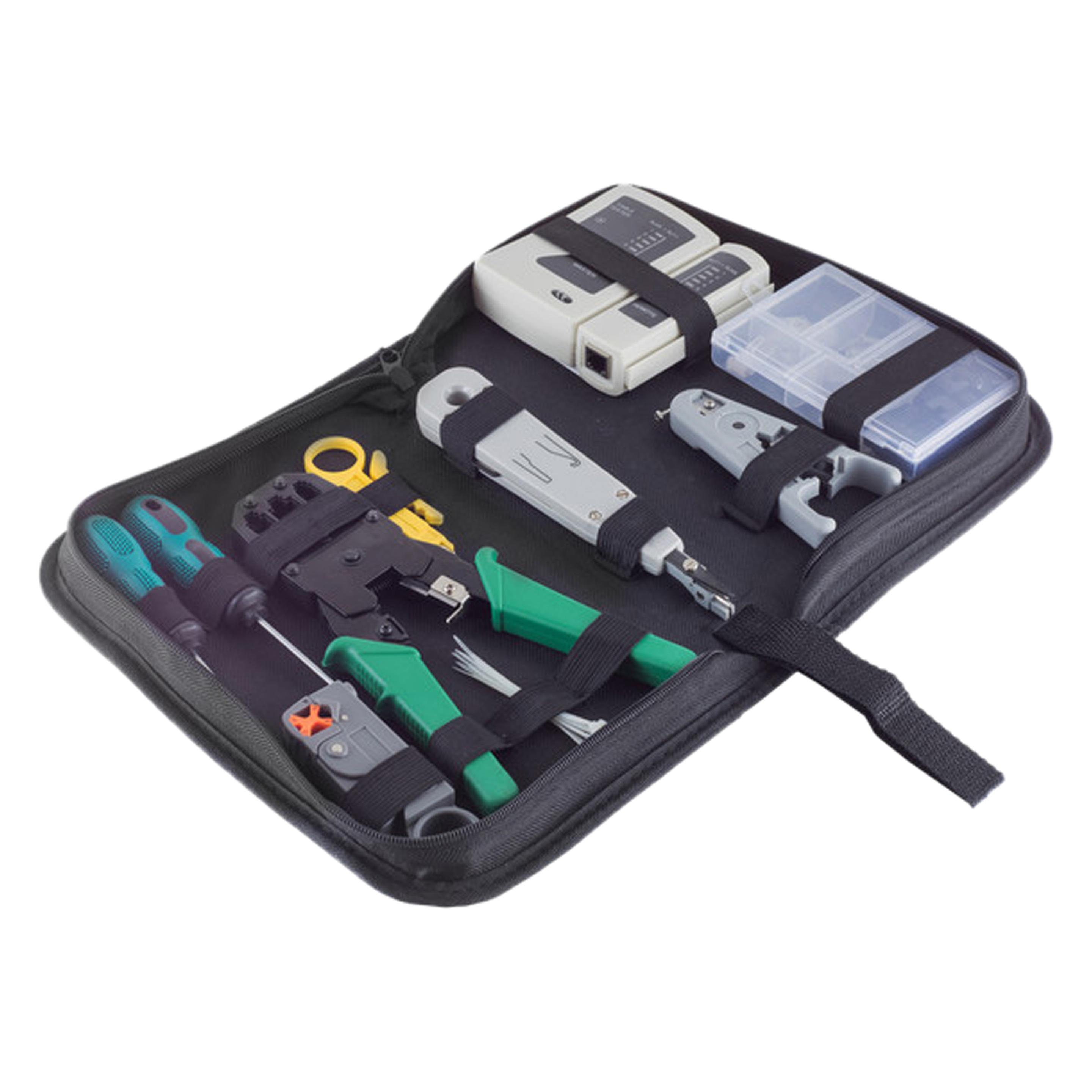 Shiverpeaks S/CONN maximum connectivity Werkzeugset, Netzwerk, 10-teilig, mit Tasche (Werkzeug) (18-25002)