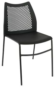 Lancaster Home "Stackable Chair with Vented Back and Waterfall Seat - 17.75""W x 21.5""D x 32""H"